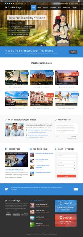 Travel Agency is a clean and complete Hotel Online Booking HTML5 Responsive Template for travel agencies based on bootstrap 3.